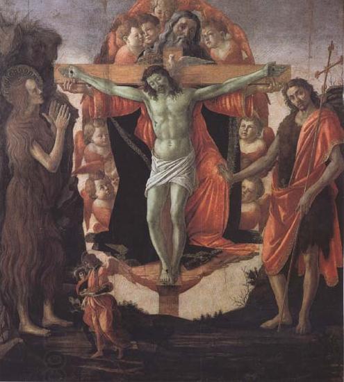 Sandro Botticelli Trinity with Mary Magdalene,St John the Baptist,Tobias and the Angel China oil painting art